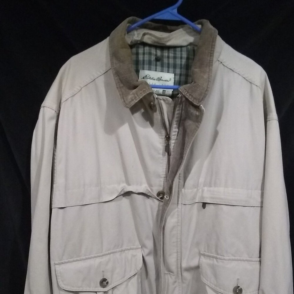 Eddie Bauer Jacket Outdoor Work Barn Chore Hunting w detachable Liner Mens XL